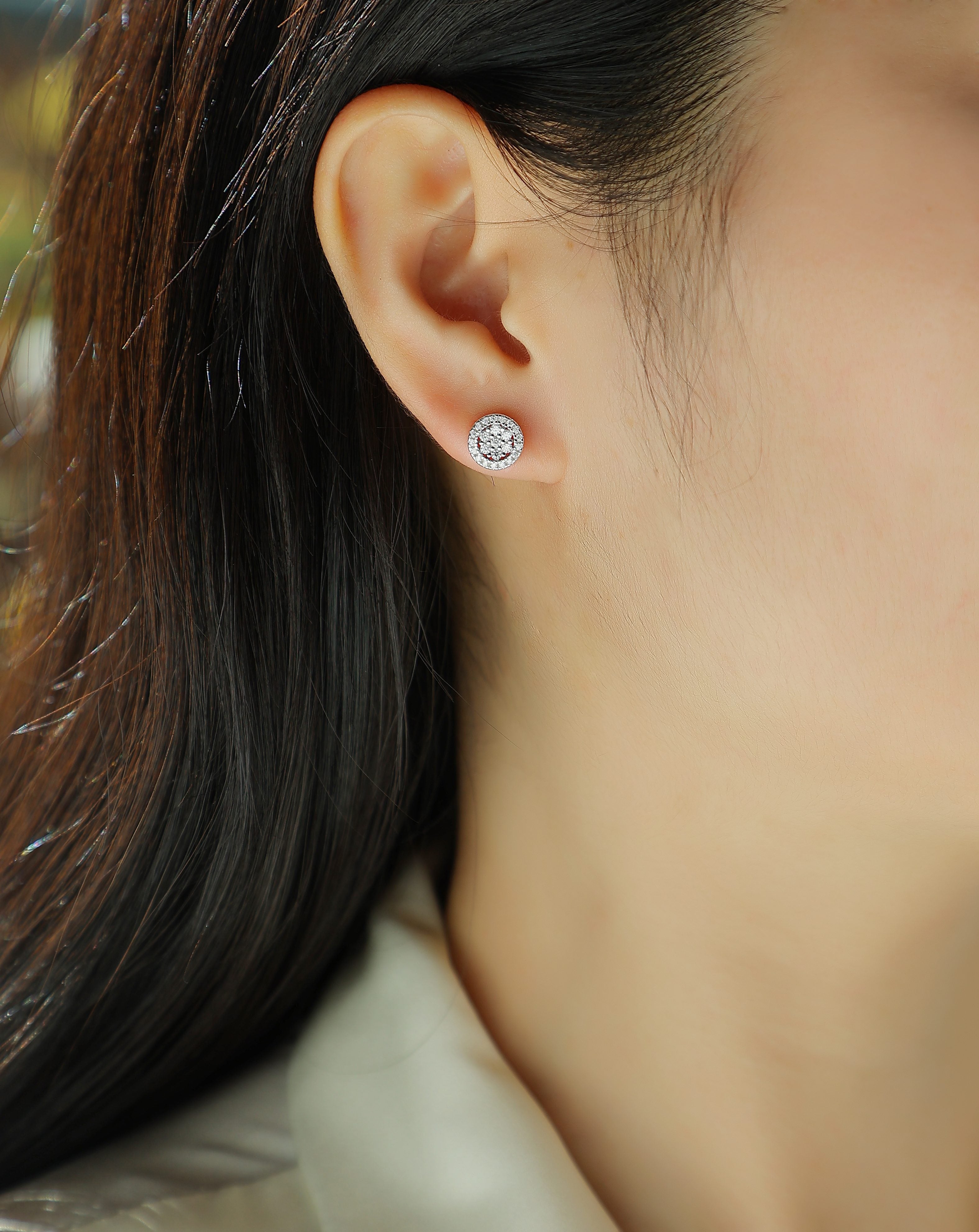 Cosmic Conjecture Moissanite Stud Earrings