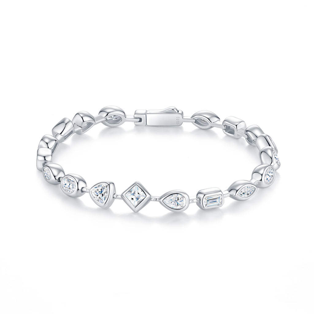 Linen Whisper Moissanite Bracelet