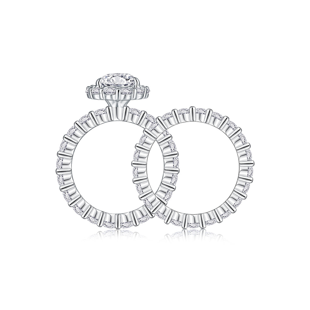 Light Echo Moissanite Pear Ring S925