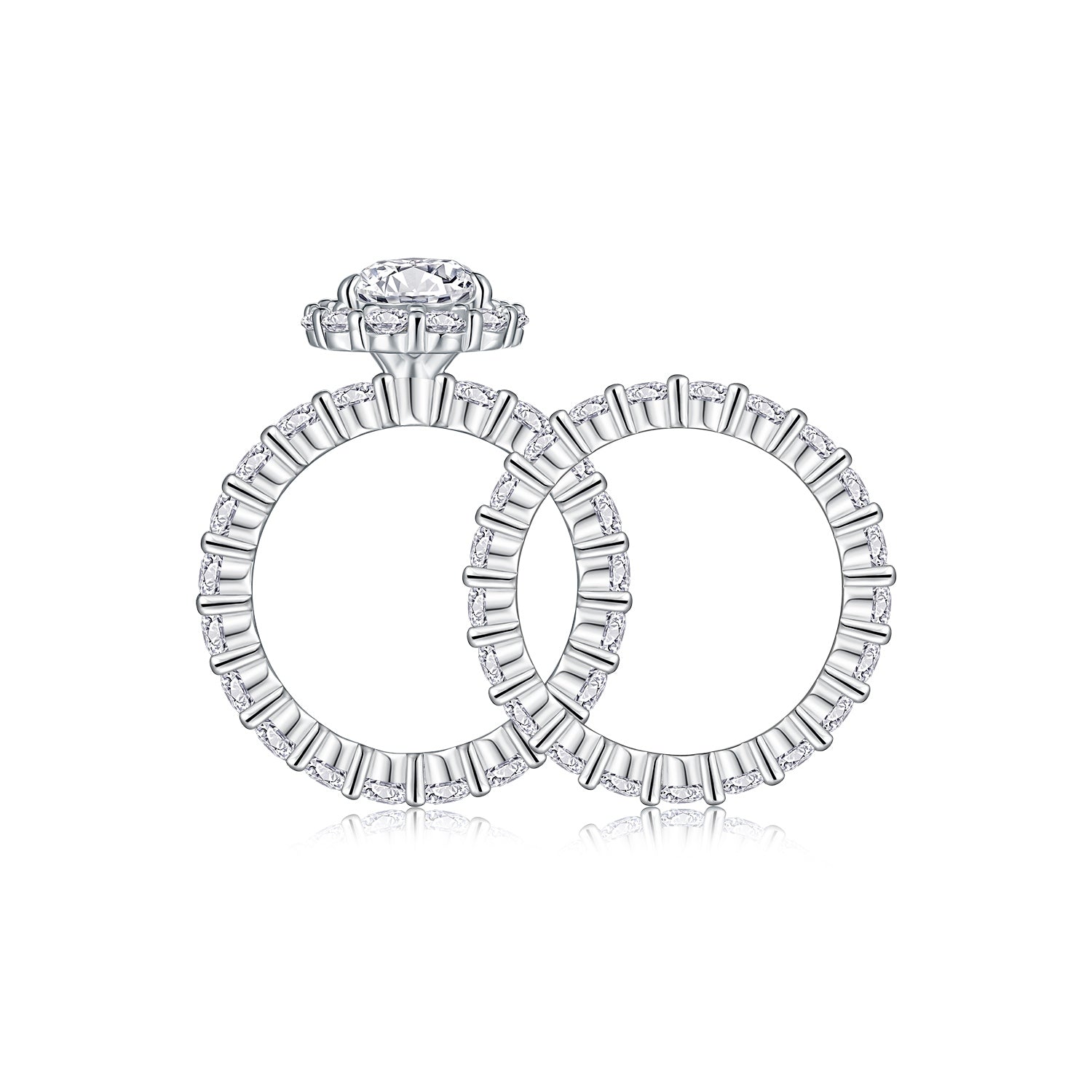 Light Echo Moissanite Pear Ring S925