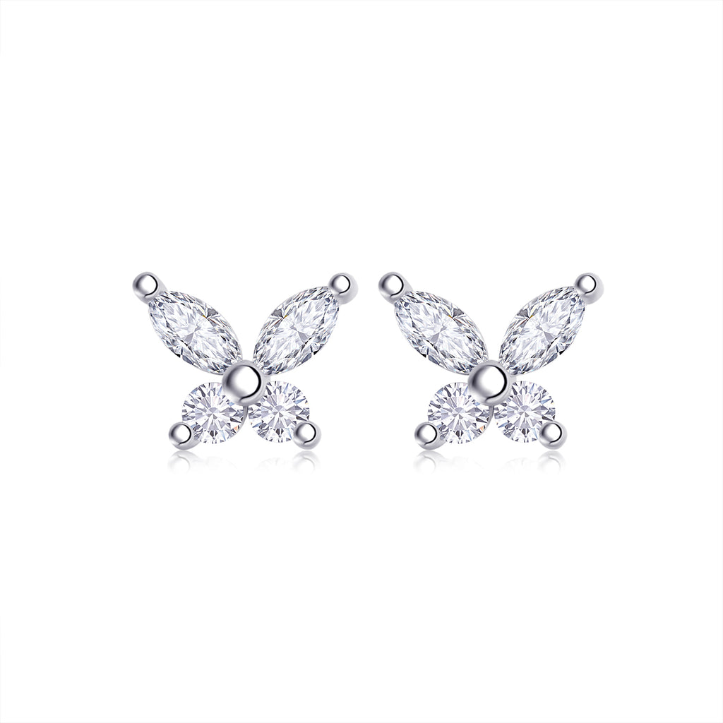 Celestial Butterfly Moissanite Stud Earrings