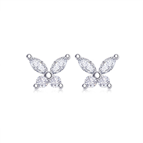 Celestial Butterfly Moissanite Stud Earrings