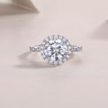 Zodiac Moissanite Ring 3ct Silver