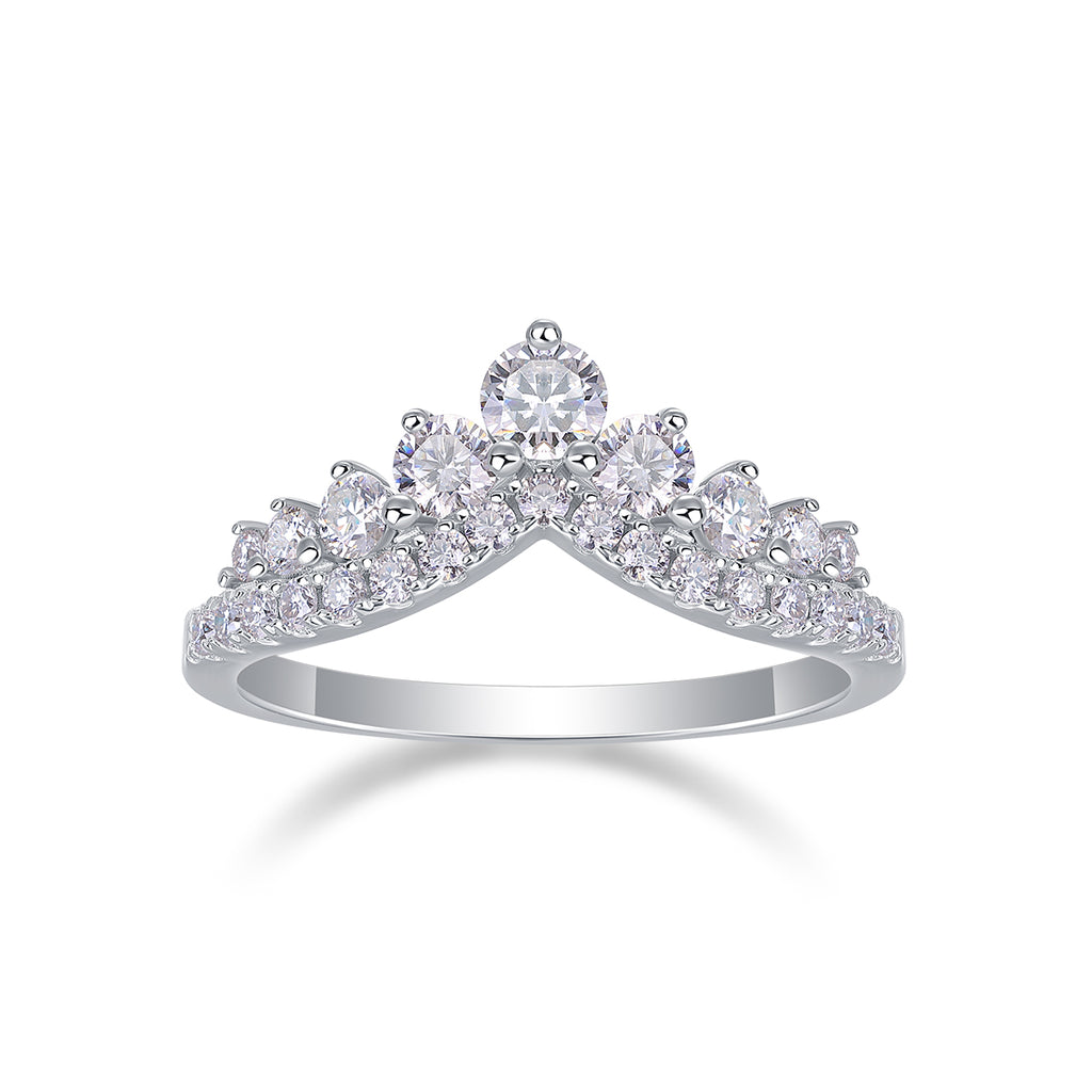 Queen's Grace Moissanite Ring - S925 Silver