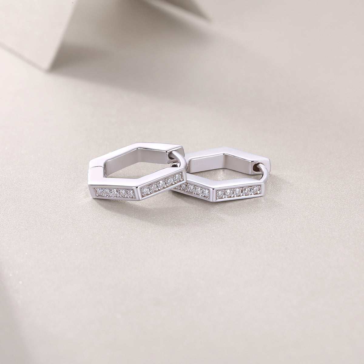Gravity Moissanite Stud Earrings S925 Silver