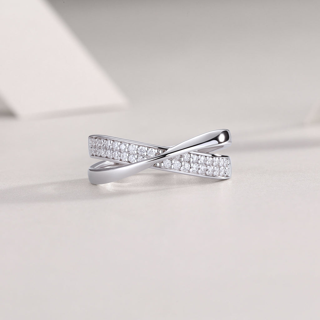 Dexterous Moissanite Ring - S925 Silver Platinum