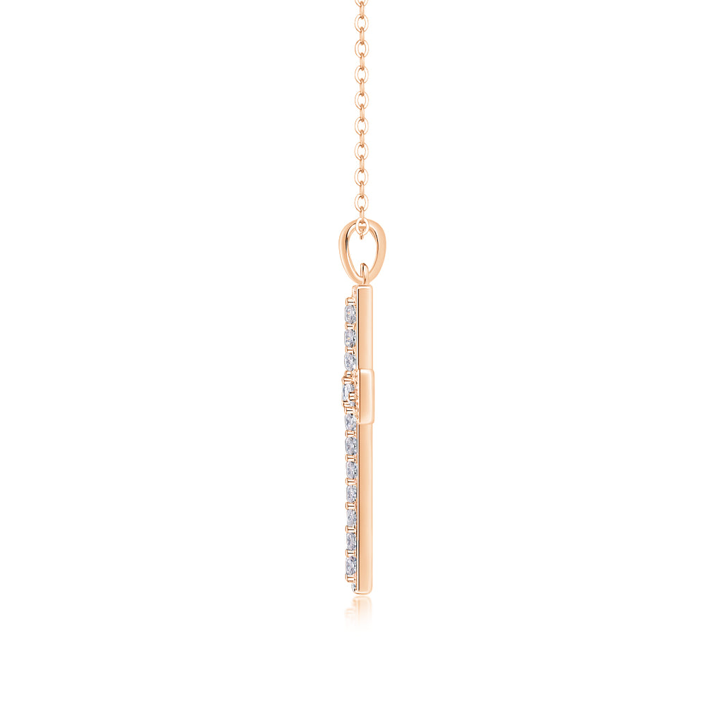 Divine Grace Moissanite Necklace - Silver 40cm