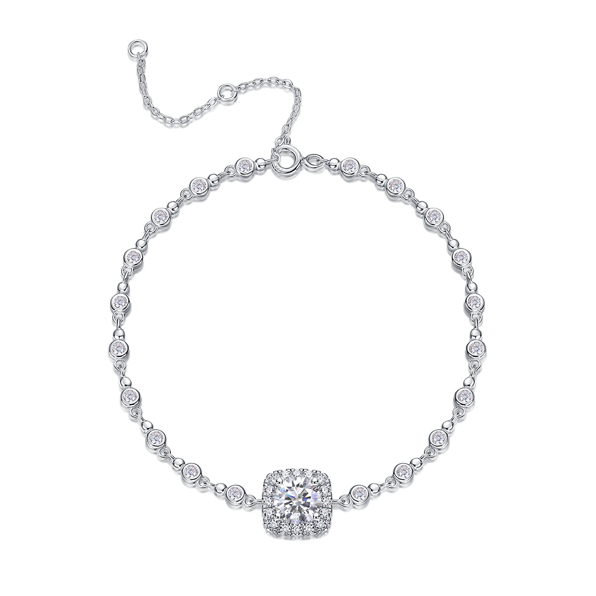 Light Voyager Moissanite Bracelet 1 Carat