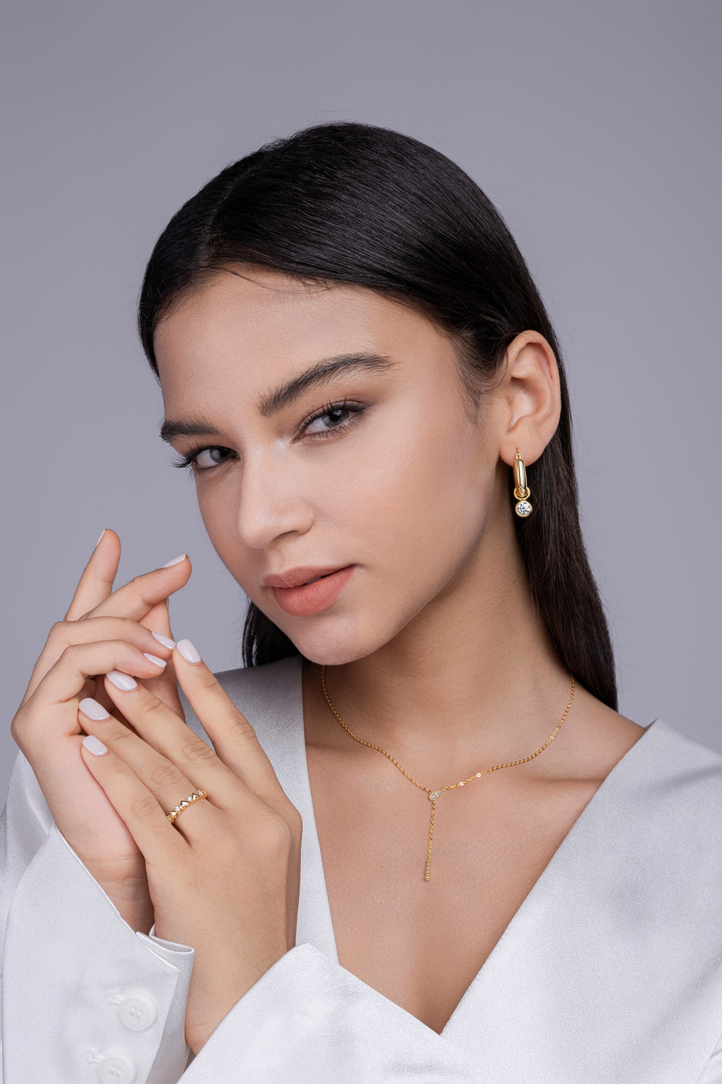 Sun Ritual Moissanite Necklace - Gold-Plated Silver