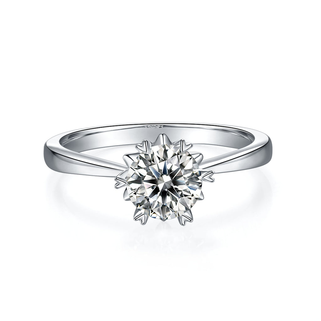 Celestial Equator Ring - Moissanite 1ct Silver