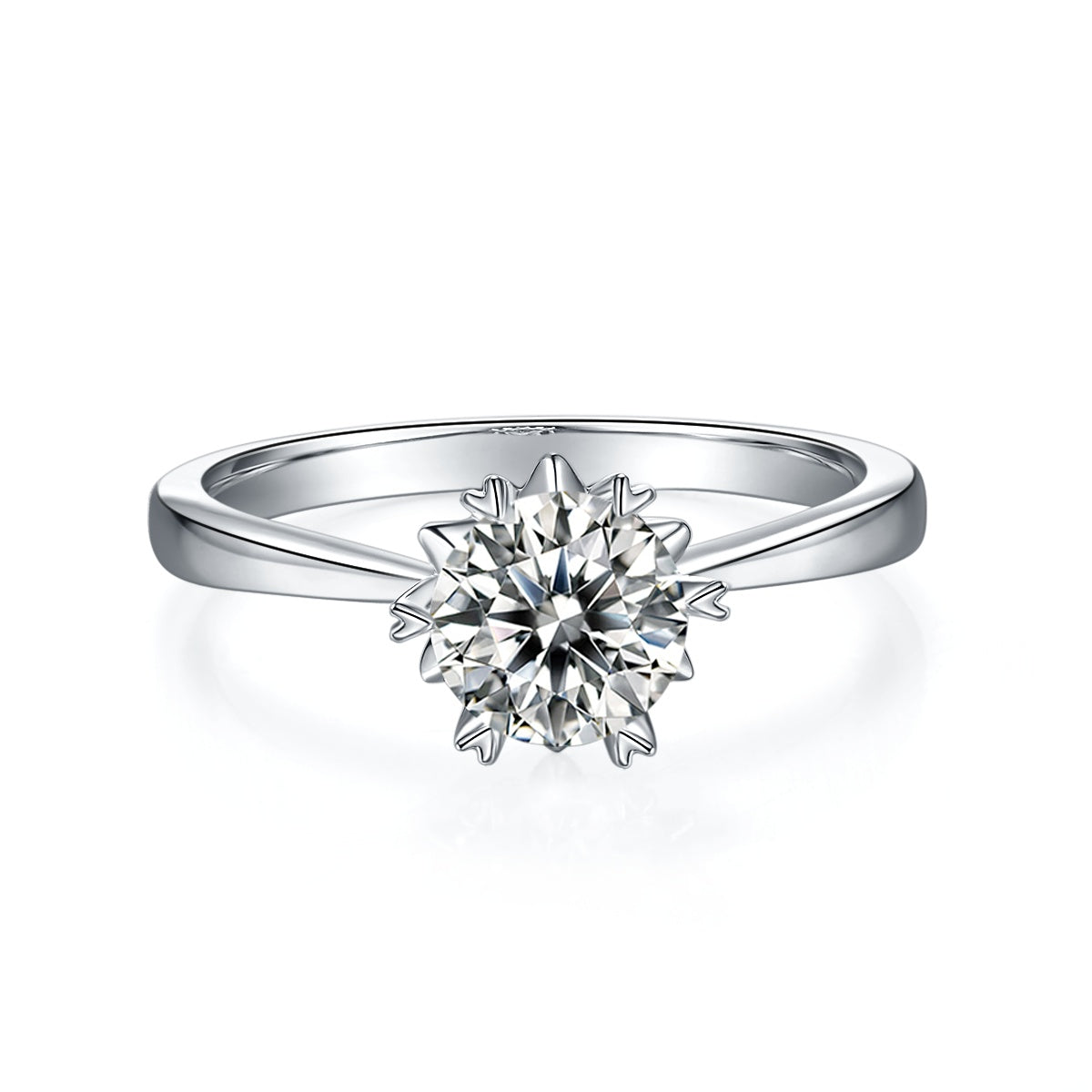 Celestial Equator Ring - Moissanite 1ct Silver