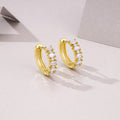 Meteor Song Moissanite Earrings Gold