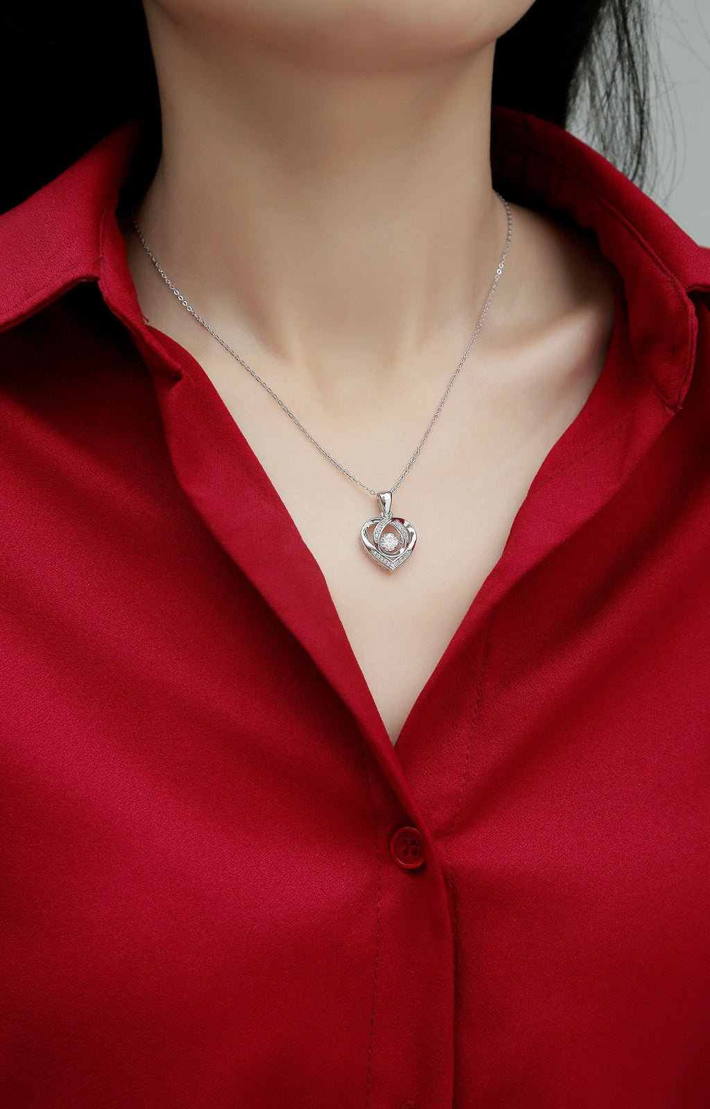 Pure Glimmer Moissanite Necklace - S925 Silver