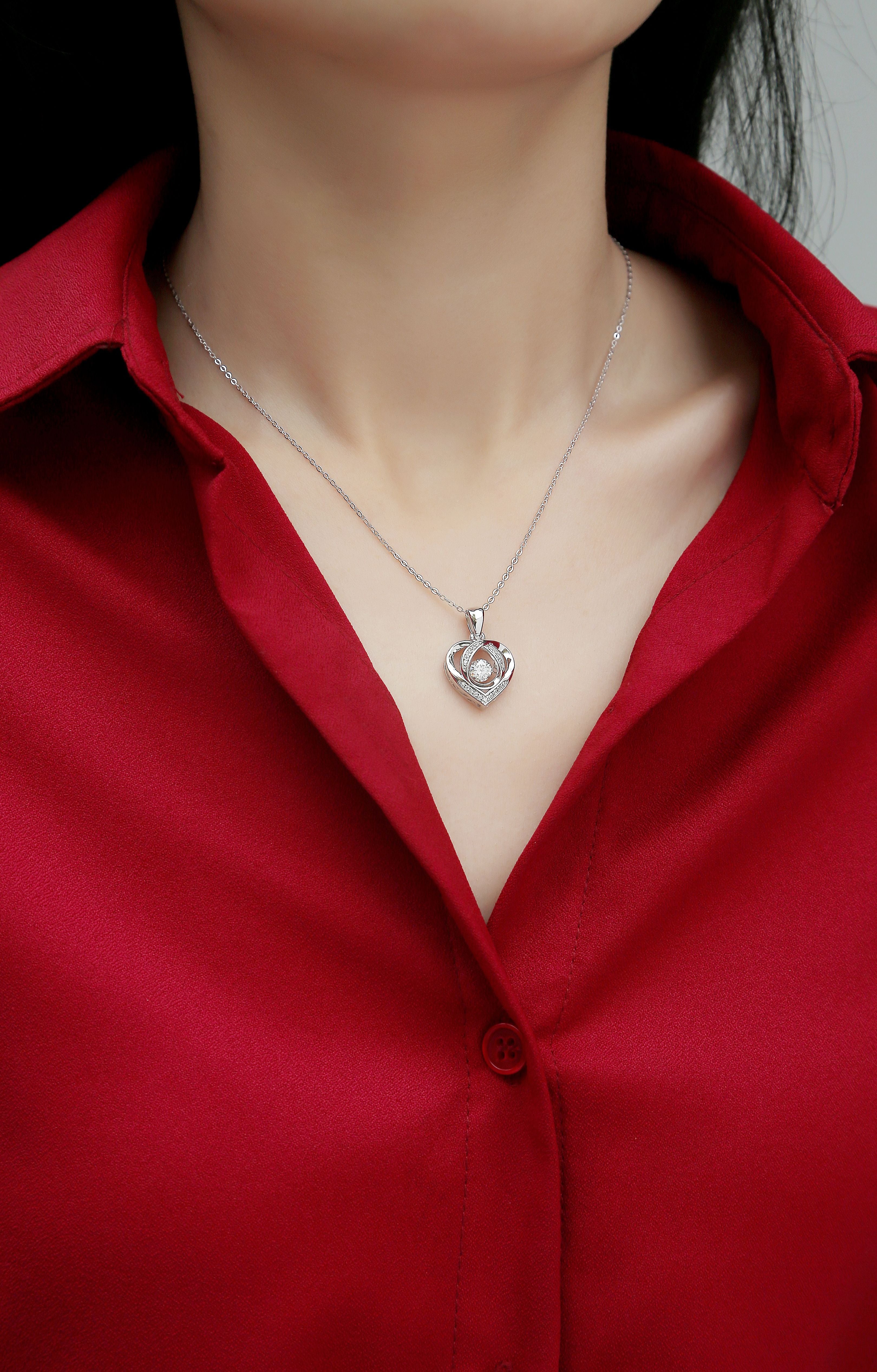 Pure Glimmer Moissanite Necklace - S925 Silver