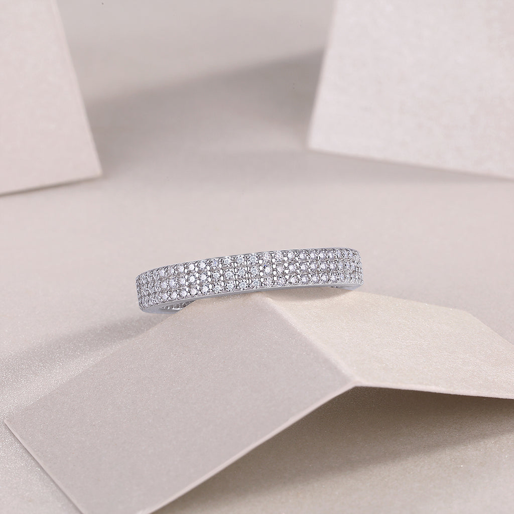 Night Meridian Moissanite Ring S925 Silver