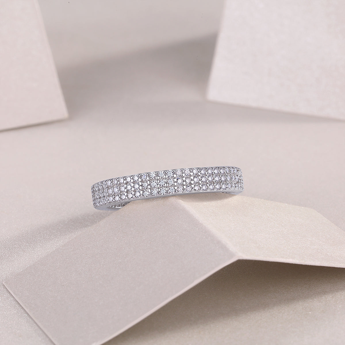 Night Meridian Moissanite Ring S925 Silver