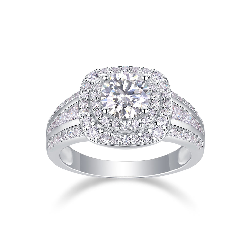 Starry Sky Moissanite Crown Ring - S925 Silver