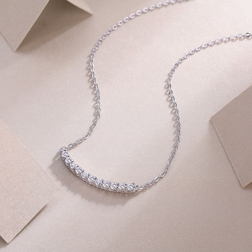 Aldebaran Moissanite Necklace - Platinum