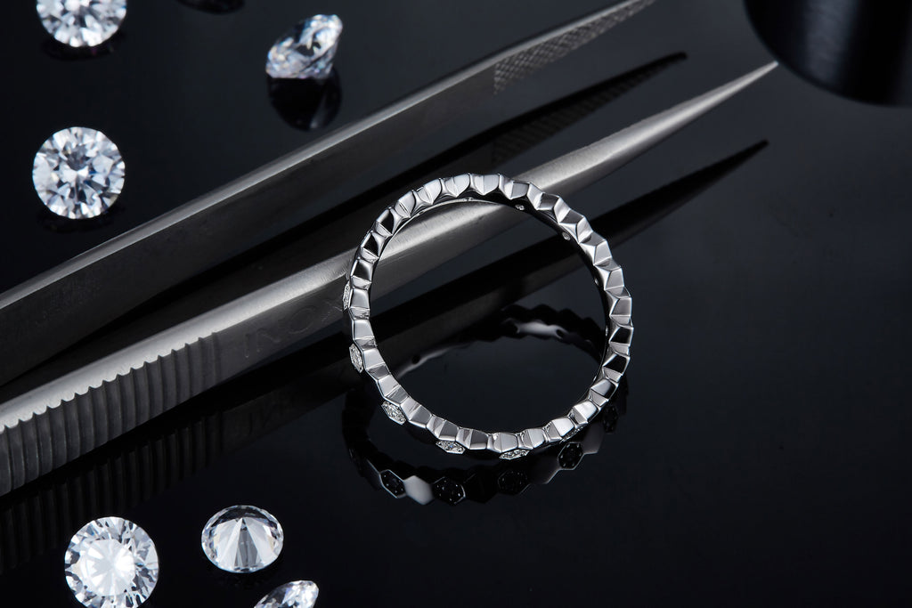 Gravity Moissanite Ring S925 Silver