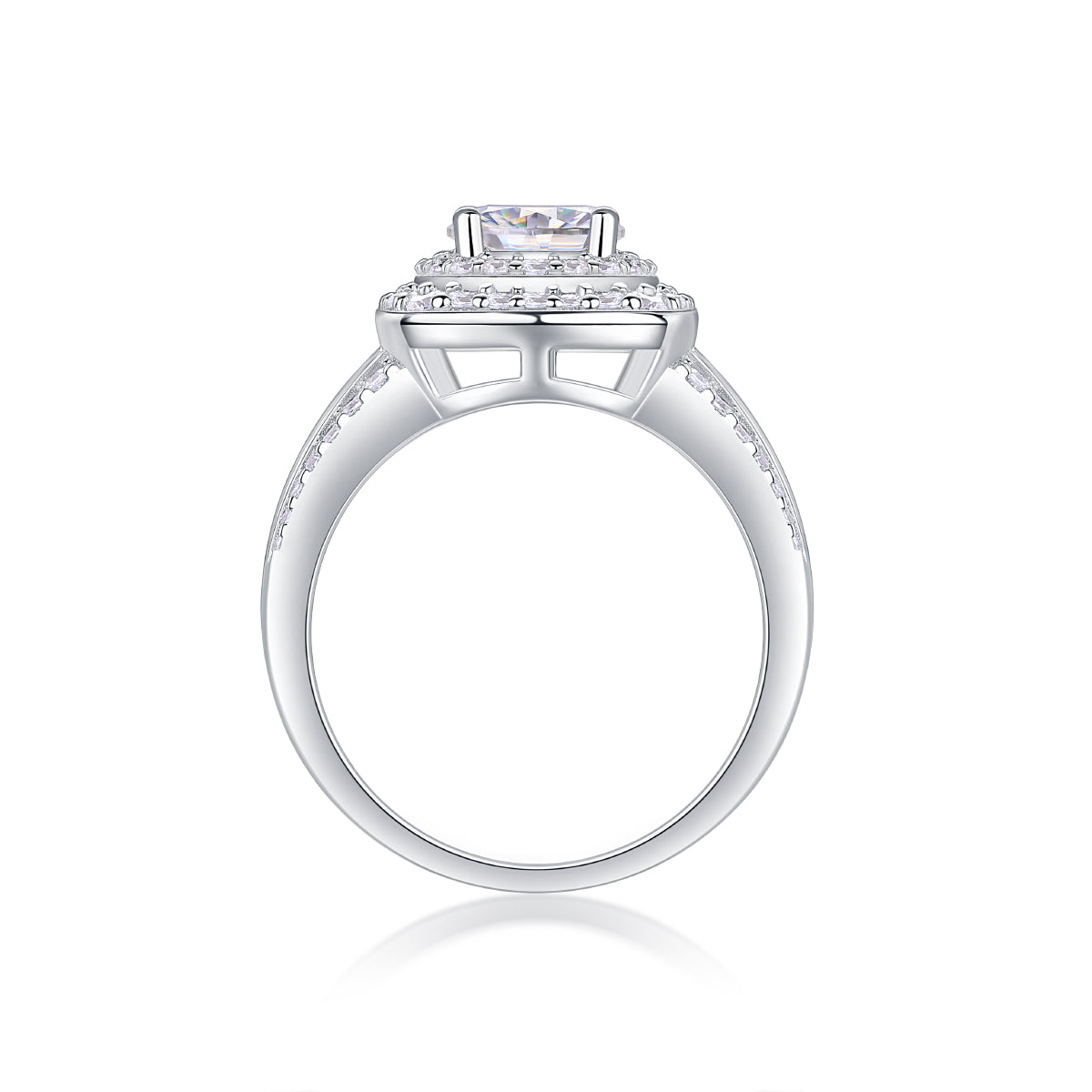 Starry Sky Moissanite Crown Ring - S925 Silver