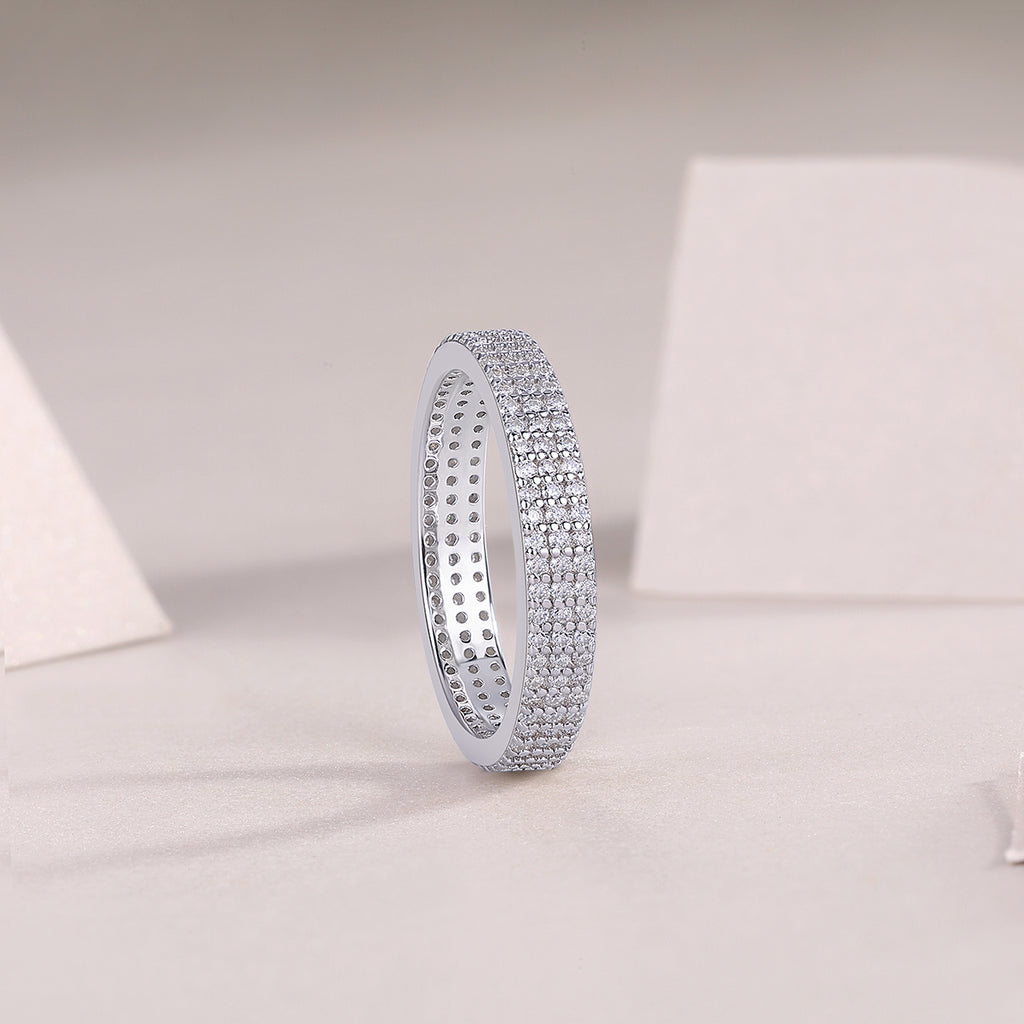 Night Meridian Moissanite Ring S925 Silver