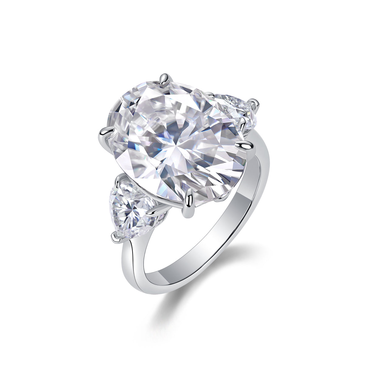 Soul Resonance Moissanite Ring - Silver Plated