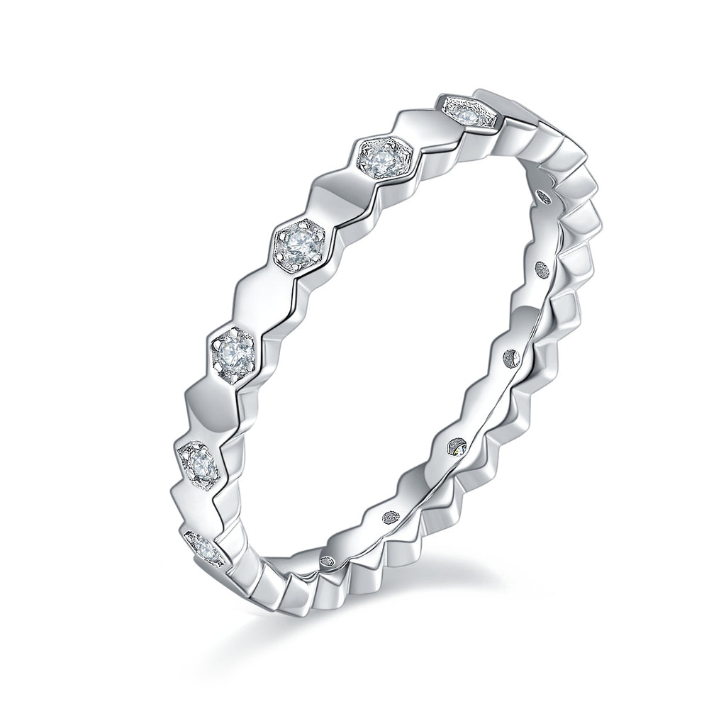 Gravity Moissanite Ring S925 Silver