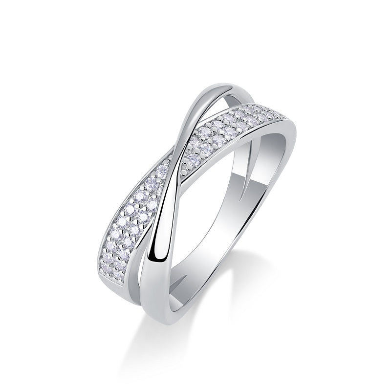 Dexterous Moissanite Ring - S925 Silver Platinum