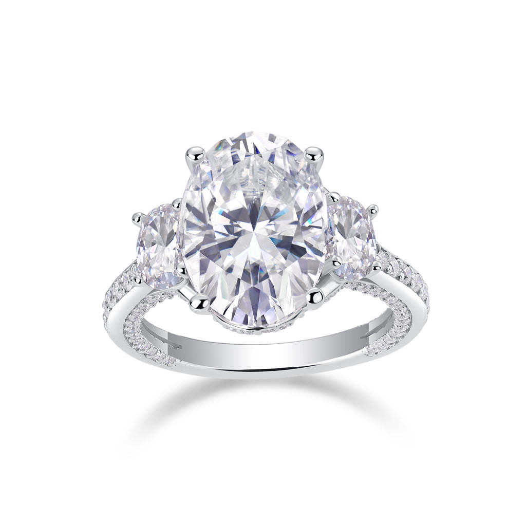 Orion Moissanite Spur Ring - Silver