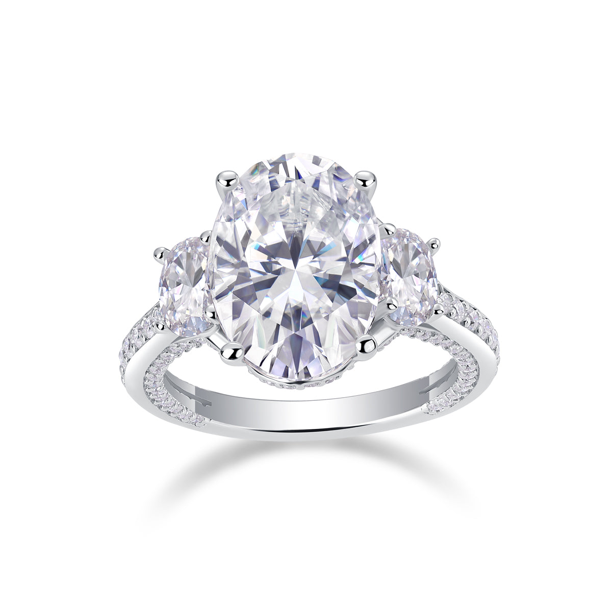 Orion Moissanite Spur Ring - Silver