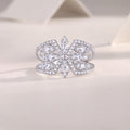 Silent Flower Moissanite Ring - S925 Silver