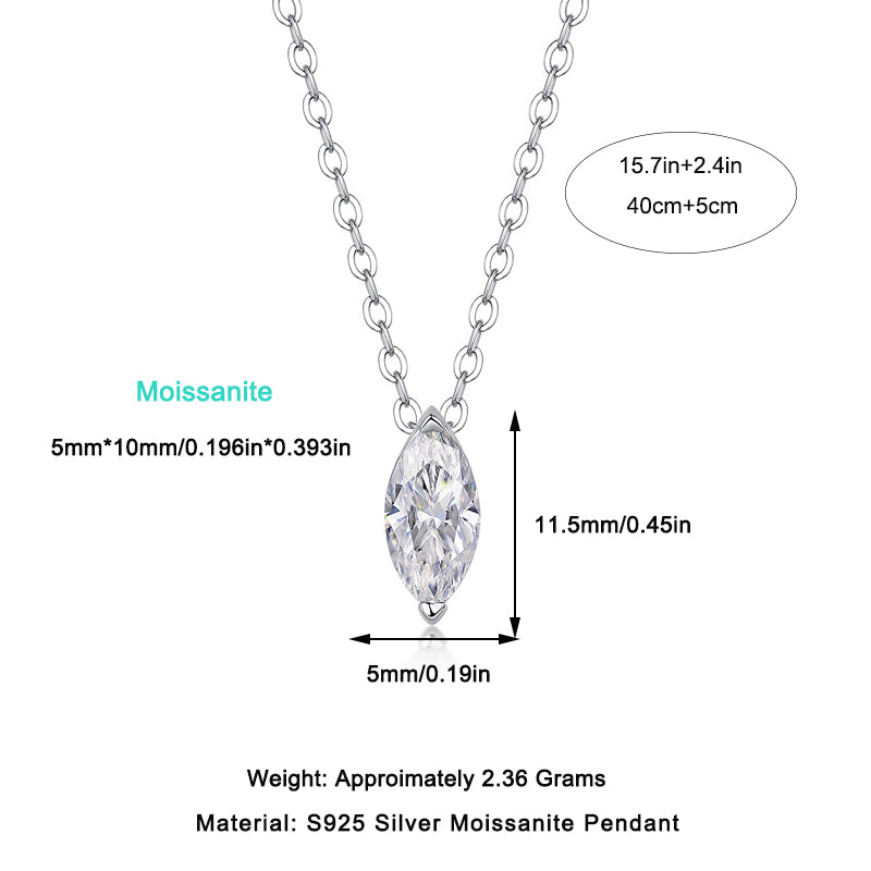 Silent Note Moissanite Necklace - S925