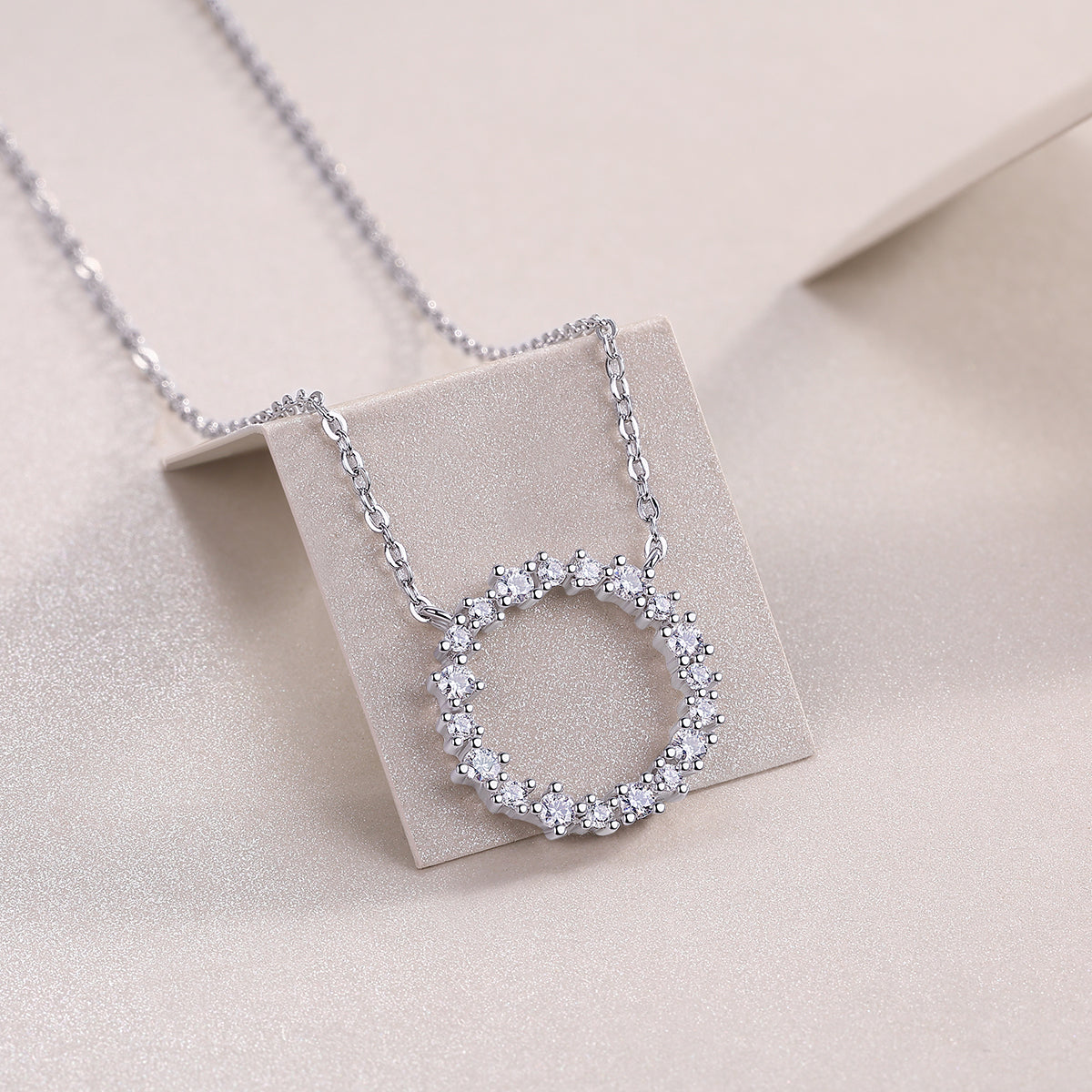 Bibo Moissanite Necklace - S925 Silver 40cm