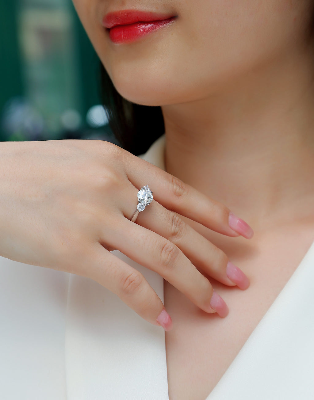 Castor Moissanite Twin Ring - 2 Carat