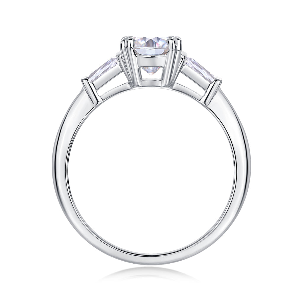 Lyra Chord Moissanite Ring - S925 Silver