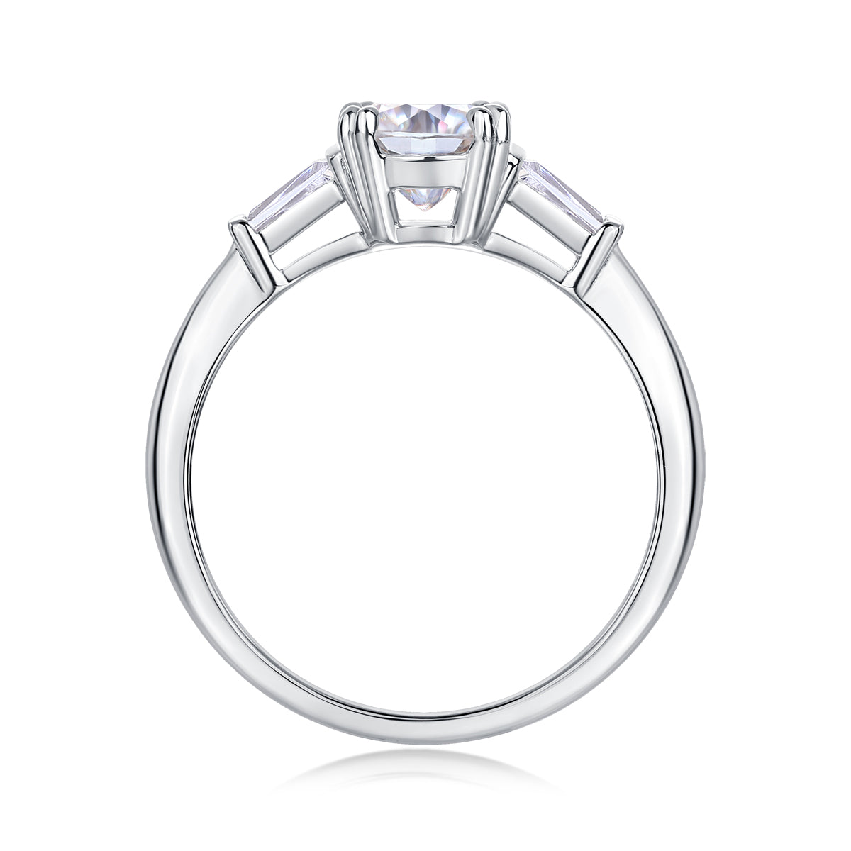 Lyra Chord Moissanite Ring - S925 Silver