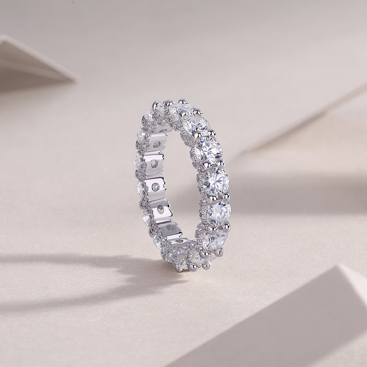 Ferris Wheel Moissanite Ring S925 Silver
