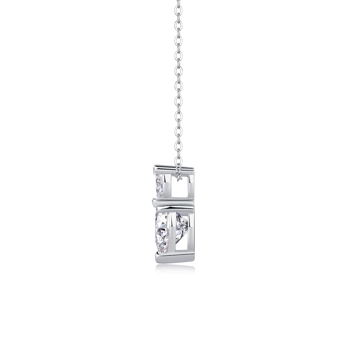Love's Promise Moissanite Heart Necklace