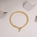 Sunlit Void Moissanite Bracelet Gold