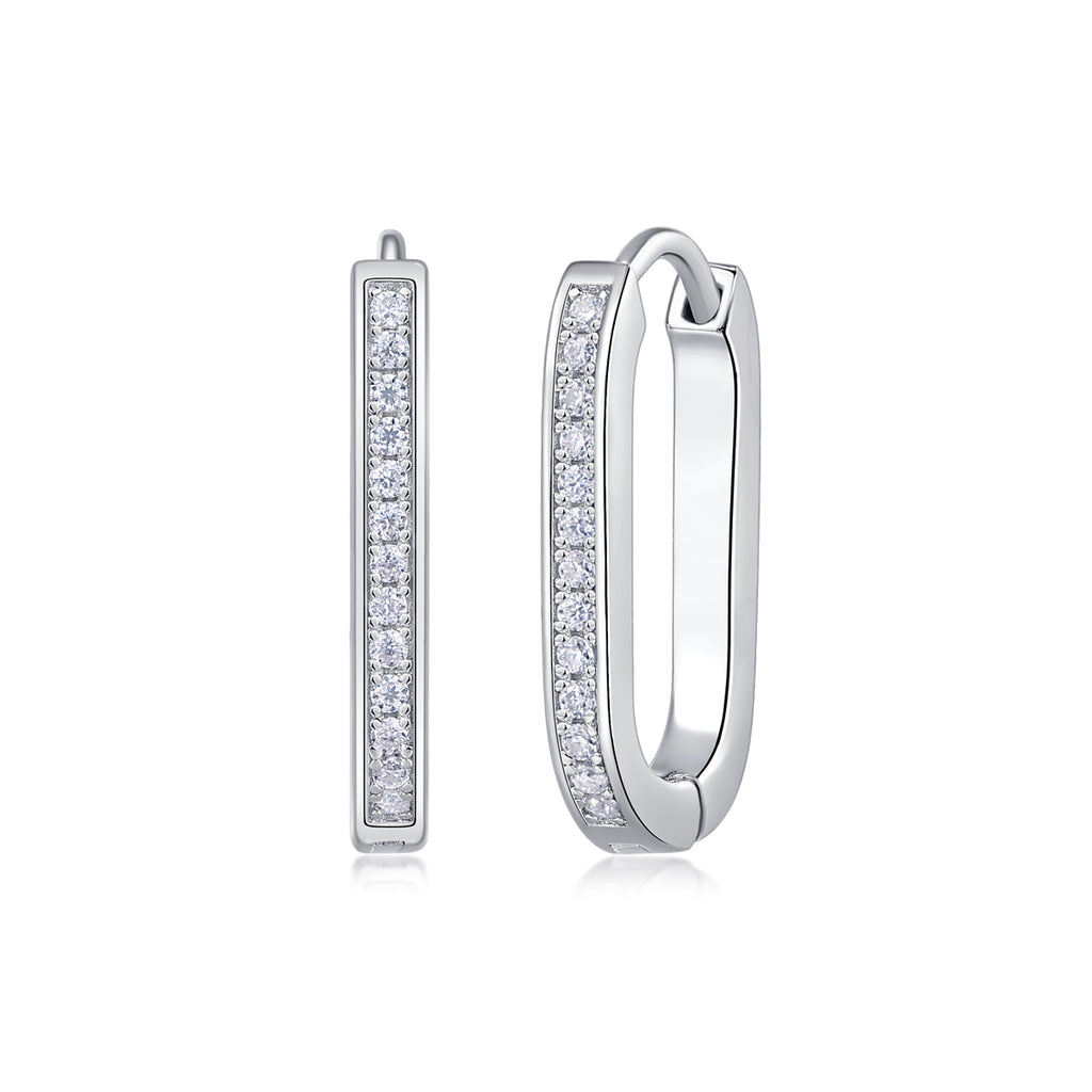Ivory Gate Moissanite Stud Earrings S925 Silver
