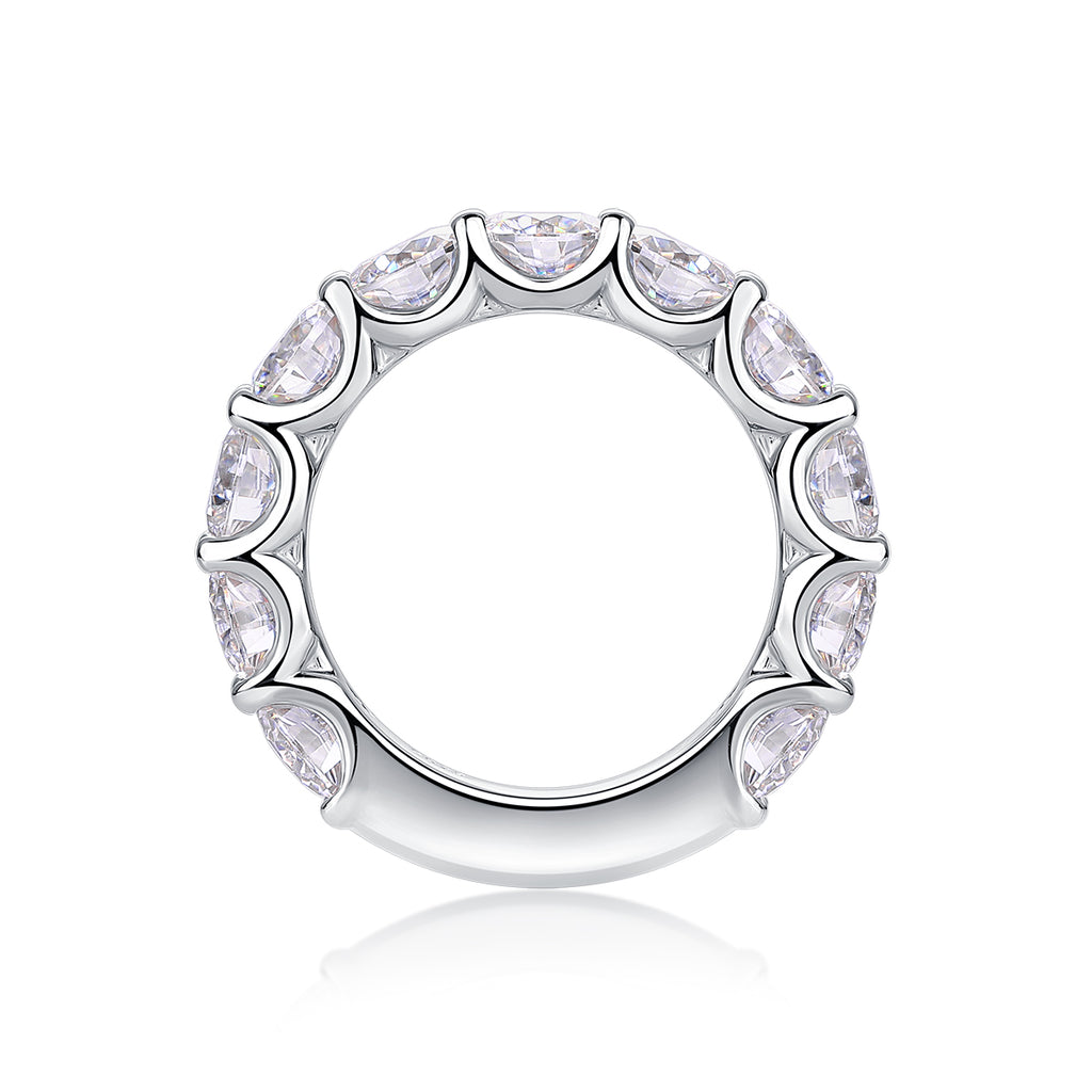 Spica Pure Moissanite Ring - S925 Silver 5.0ct