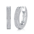 Moissanite Stud Earrings - S925 Silver Platinum