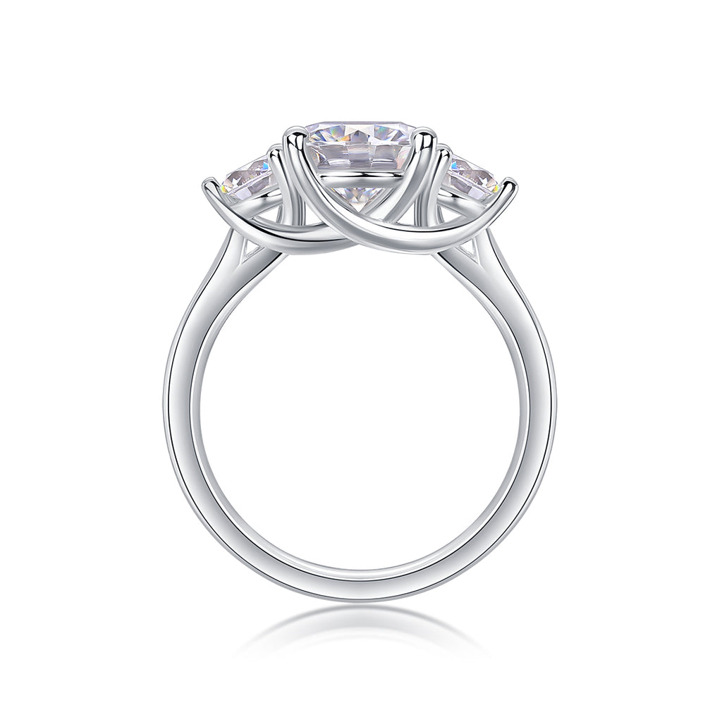 Castor Moissanite Twin Ring - 2 Carat