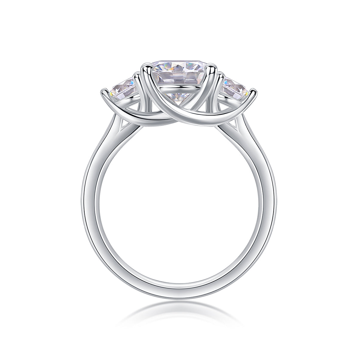 Castor Moissanite Twin Ring - 2 Carat