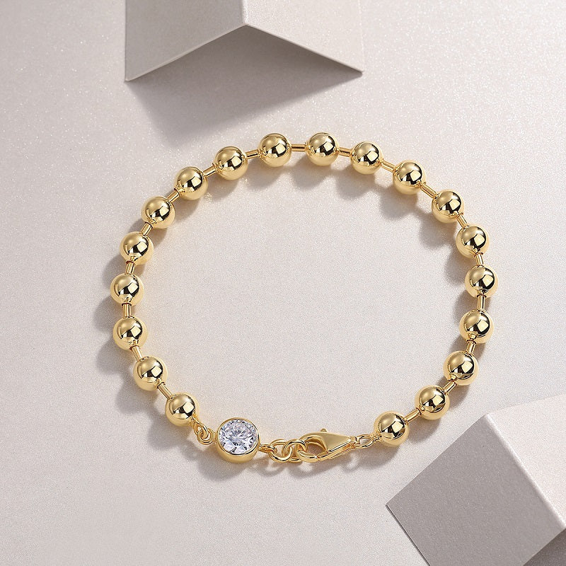 Golden Ash Moissanite Bracelet - 1 Carat