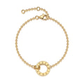 Golden Moissanite Bracelet - S925 Silver 18cm