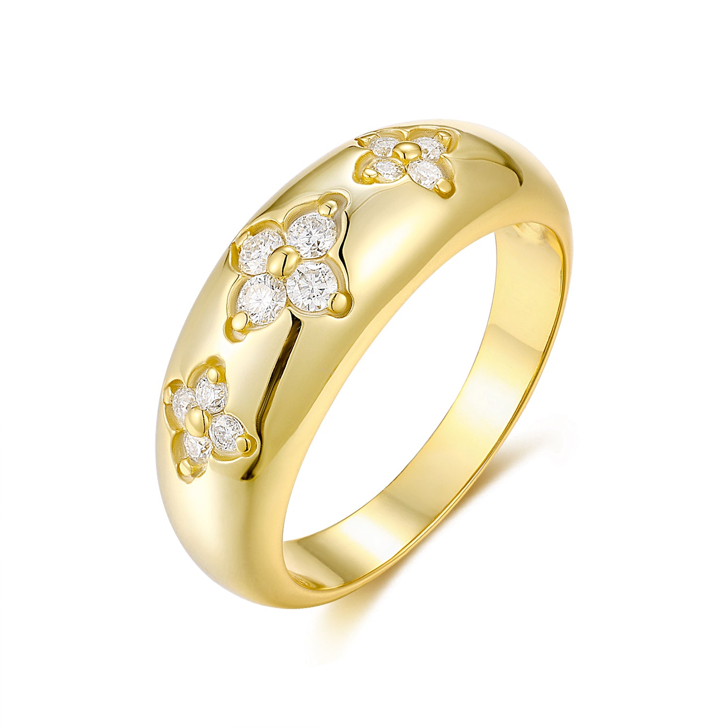 Astral Plane Moissanite Ring - Gold Silver