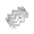 Axial Tilt Moissanite Ring S925 Silver