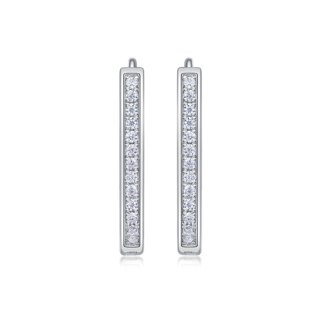 Ivory Gate Moissanite Stud Earrings S925 Silver