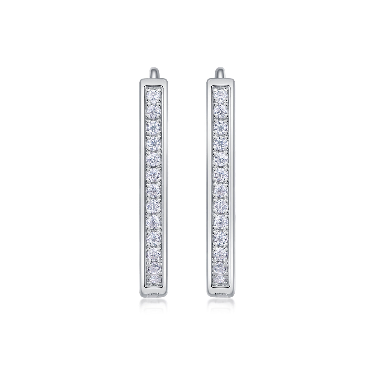 Ivory Gate Moissanite Stud Earrings S925 Silver